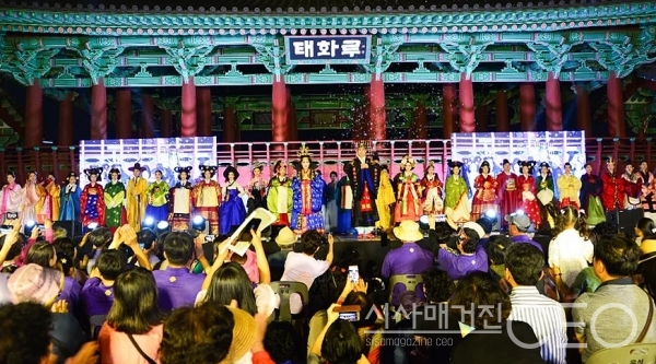 사)한국예총 울산시연합회는 지난 6월 28일 중구 태화루에서 진행한 예술콘서트 ‘풍류 공연이 성황리에 개최되었다. 사진=시사매거진CEO(출처: 울산민예총)