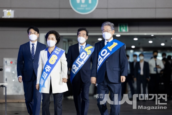 더불어민주당 제20대 대통령선거 후보자 선출 합동연설회(사진=이재명 블로그 제공)