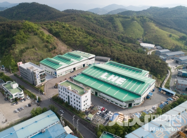 김해 본사 전경(사진=(주)LHE 제공)