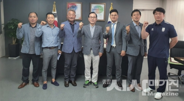 박상돈 천안시장과 천안 축구발전을 위한 면담