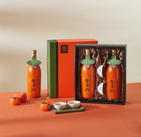 신제품 ‘홍시과실주 선물세트’ . 사진=홈술닷컴