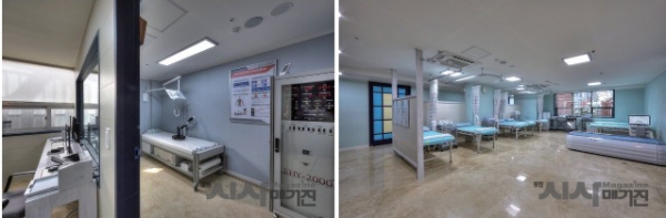 (좌)고주파온열암치료실 (우)물리,특수치료실