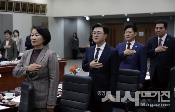 ▲충남 시-군의회의장단 간담회에서 '김태흠'지사(출처='김태흠'지사 블로그)